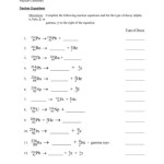 Nuclear Equations Alpha And Beta Decay Worksheet Answers