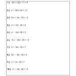 Quadratic Equation Practice Problems With Answers Pdf