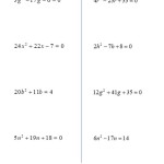 Quadratic Equation Practice Problems With Answers Pdf