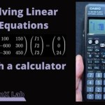 Solve Linear Equations Calculator Soup