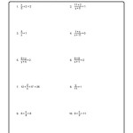 Solve The Equation For Indicated Variable Worksheet