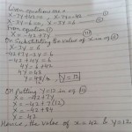 Solve The Pair Of Linear Equation By Substitution Method X 7y 42 0 And 3y 6