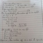 Solve The Pair Of Linear Equation By Substitution Method X 7y 42 0 And 3y 6