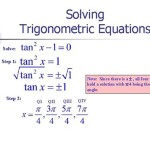 Solve Trig Equations Calculator With Steps