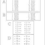 Solving 2 Step Equations Worksheet Tes