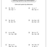 Solving 3 By Systems Of Equations Worksheet
