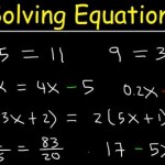 Solving Algebraic Equations Math Is Fun
