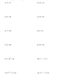 Solving Exponential Equations And Inequalities Worksheet