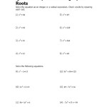 Solving Quadratic Equations Using Square Root Property Worksheet