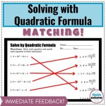 Solving Quadratic Equations Using The Formula Tes