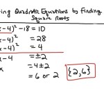 Solving Quadratic Equations With Square Roots Worksheet Answers