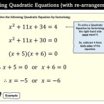 Solving Quadratic Equations