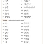 Solving Rational Equations Worksheet Algebra 2 Answers