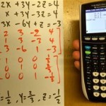 Solving System Of Equations Using Ti 84
