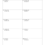 Solving Systems Of Equations Matching Worksheet Answer Key