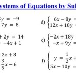Solving Systems Of Linear Equations Substitution Quizlet
