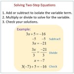 Solving Two Step Equations Calculator With Work