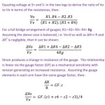 Strain Gauge Bridge Equations