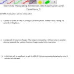Translate The Sentence Into An Equation Calculator