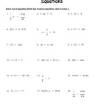 Translating Expressions And Equations Worksheet