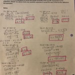 Unit 4 Solving Quadratic Equations Answer Key Gina Wilson