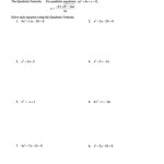 Unit 8 Quadratic Equations Worksheet Answer Key