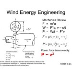 Wind Power Equation Derivation
