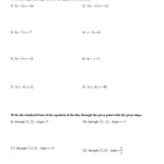 Writing Linear Equations From Tables Worksheet Kuta