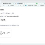 Writing Math Equations In R Markdown
