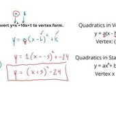 Convert Quadratic Equation To Vertex Form