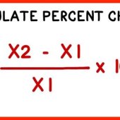 Equation To Calculate Percentage Change