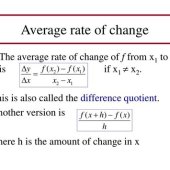 Equation To Find Rate Of Change