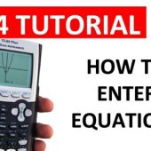 How To Input An Equation Into A Graphing Calculator