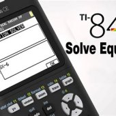 How To Solve Equations On Ti 84 Plus