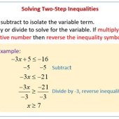 Multi Step Equations And Inequalities Help Students Understand