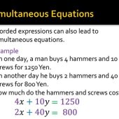 Problem Solving With Simultaneous Equations Worksheet