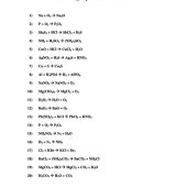 Questions On Balancing Chemical Equations For Class 7