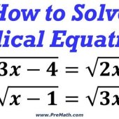 Radical Equations With Two Radicals
