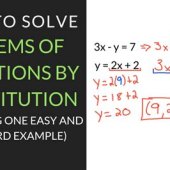 Solve A System Of Equations Using Substitution Word Problems Calculator
