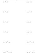 Solving Exponential Equations Using Logarithms Worksheet