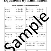Systems Of Equations Answer Key
