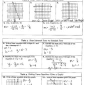 Unit 4 Linear Equations Quiz 1 Answer Key