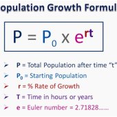 What Is The Equation For Population Growth Rate